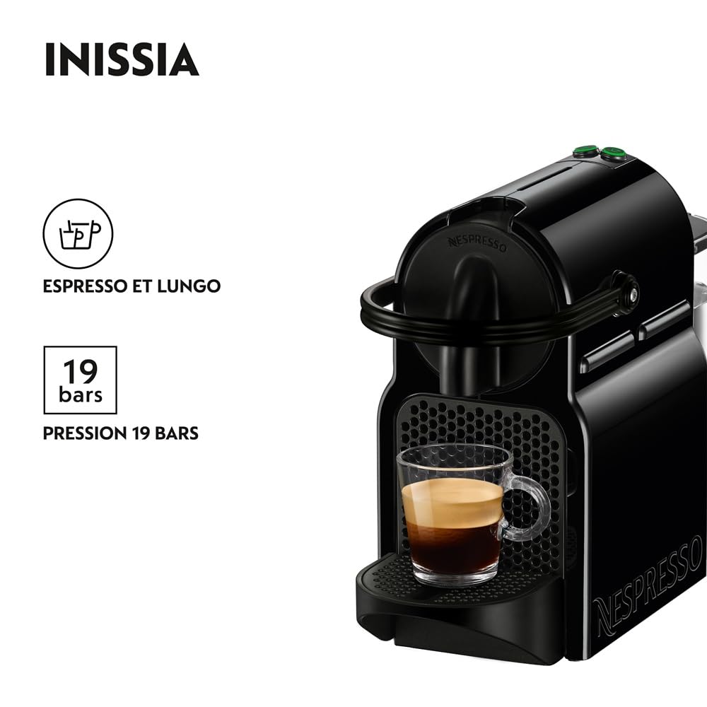 Inissia – Machine à Café à Capsules, Noir