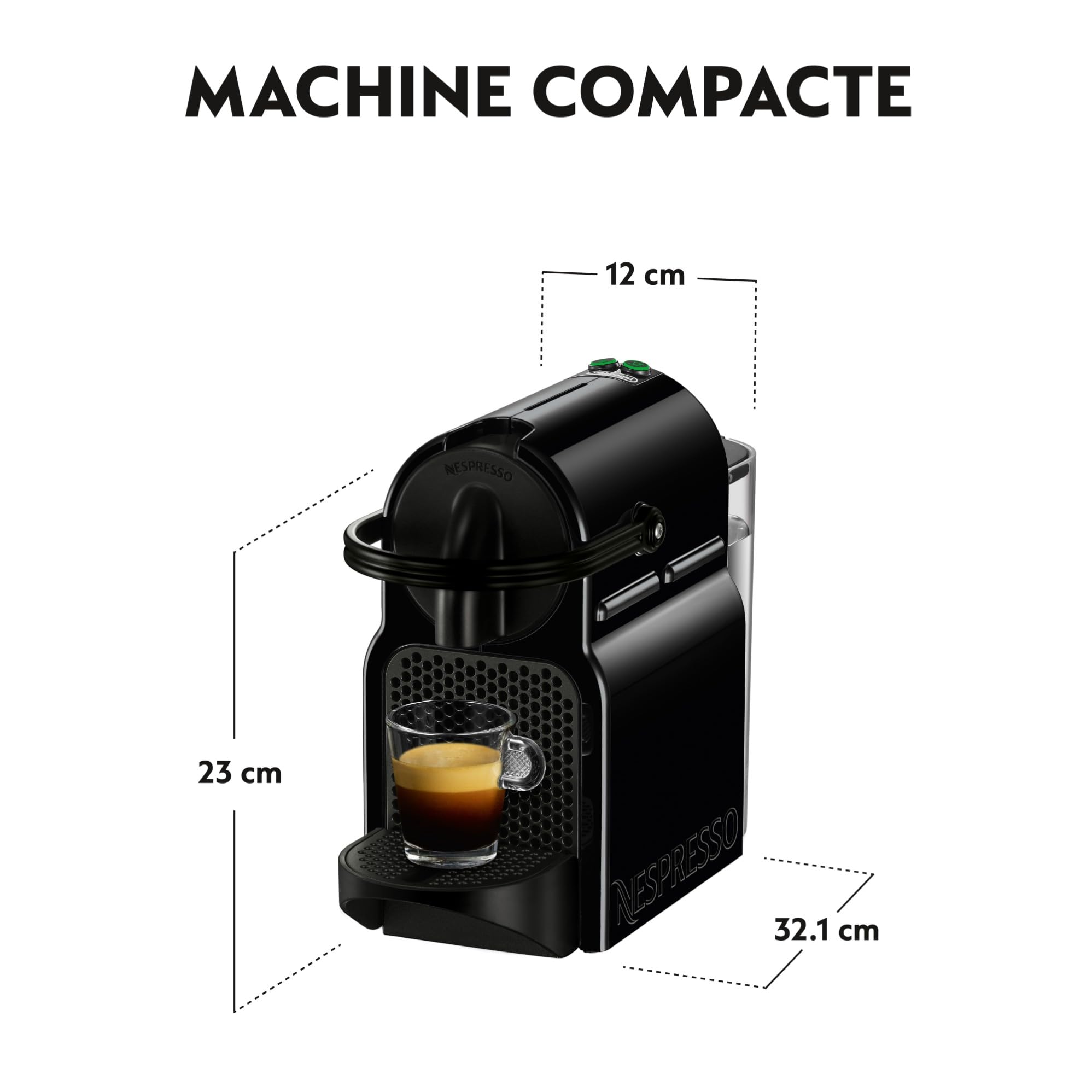 Inissia – Machine à Café à Capsules, Noir