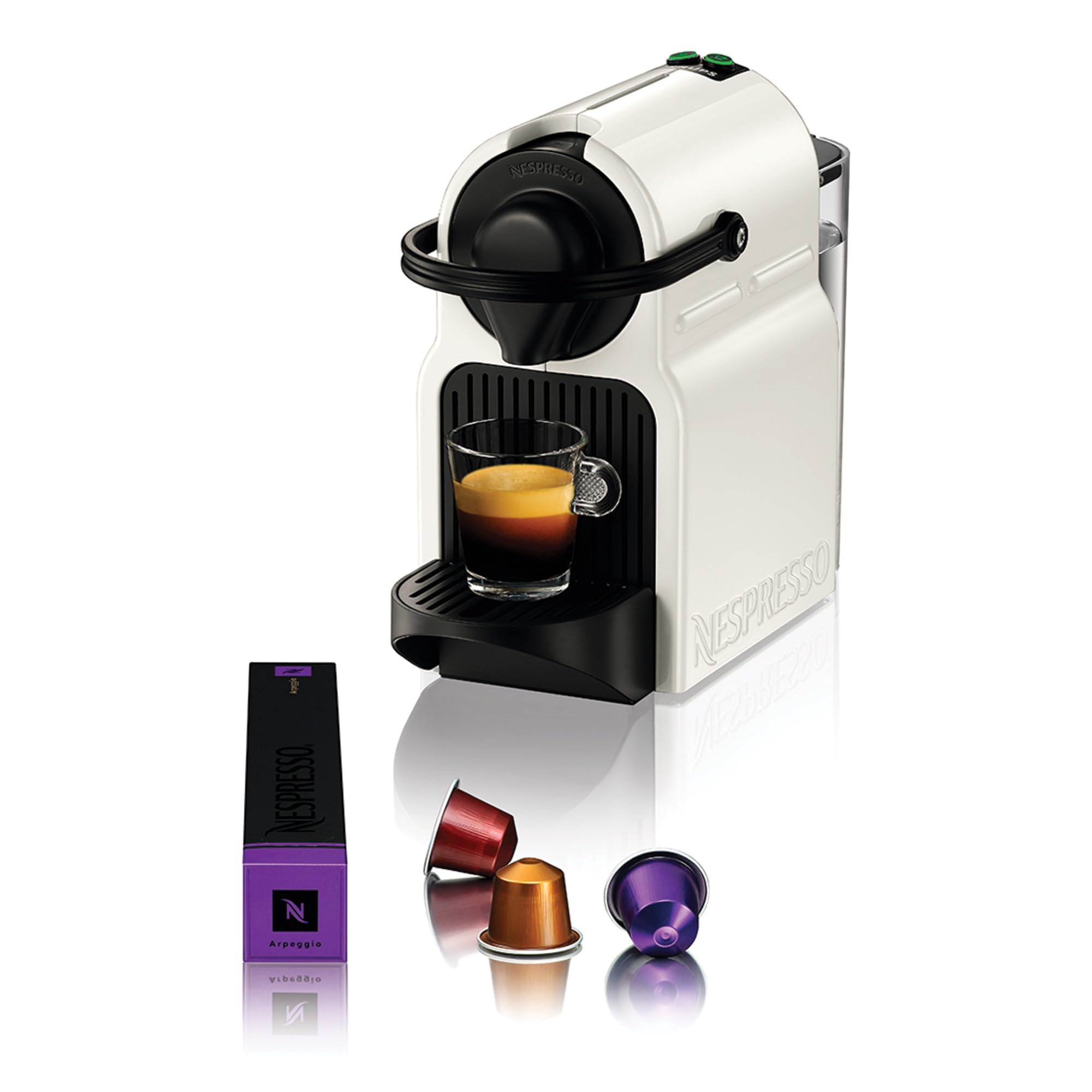 Inissia – Cafetière Espresso, Blanc Mat et Brillant