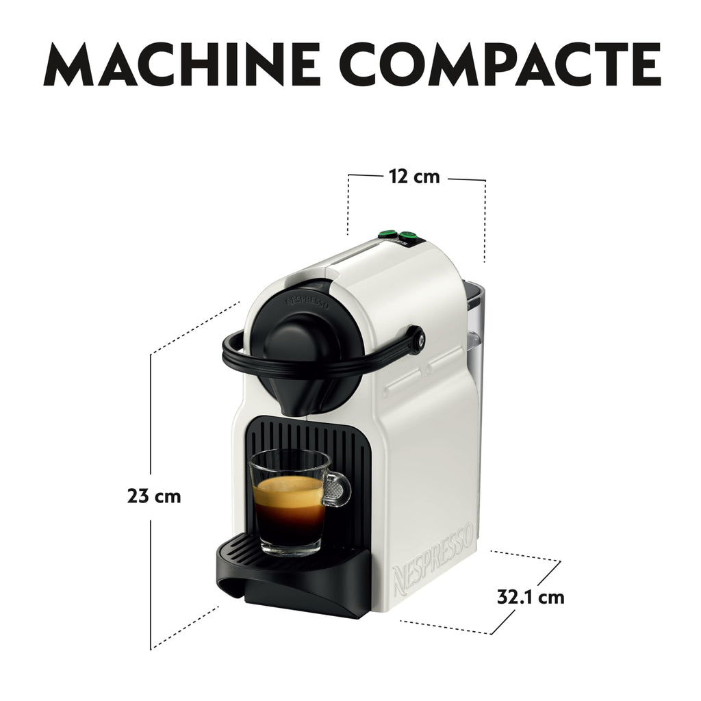 Inissia – Cafetière Espresso Compacte, Blanc