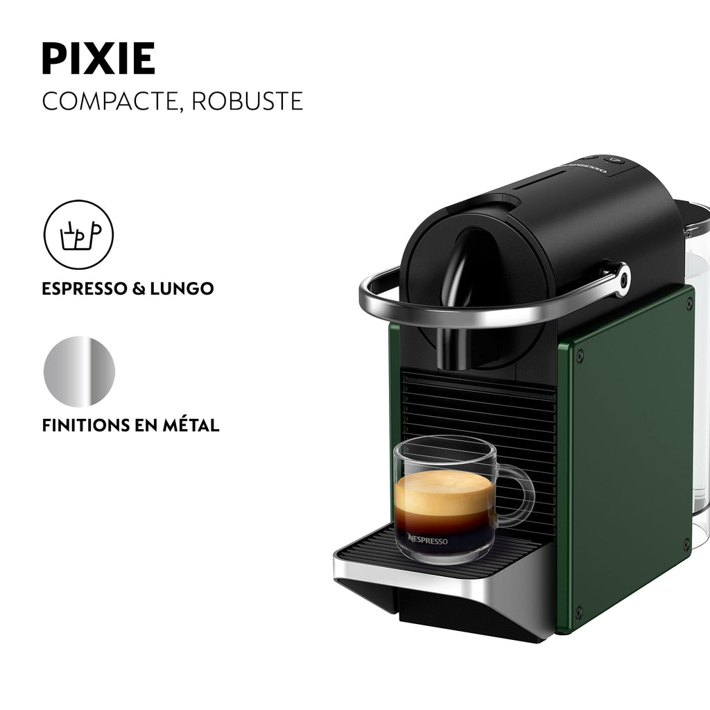 Pixie – Machine à Café Compacte, Vert Foncé
