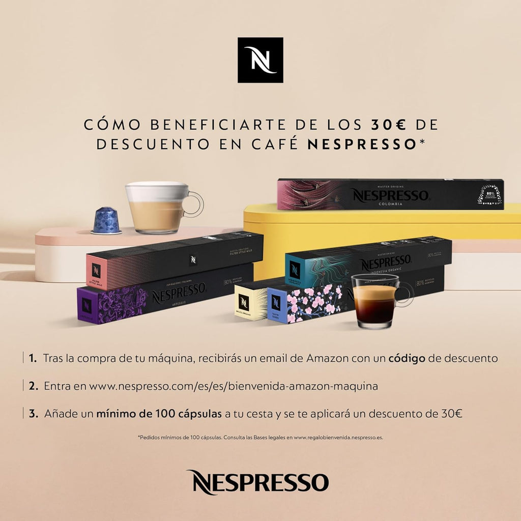 Inissia – Machine à Café à Capsules, Rouge Rubis