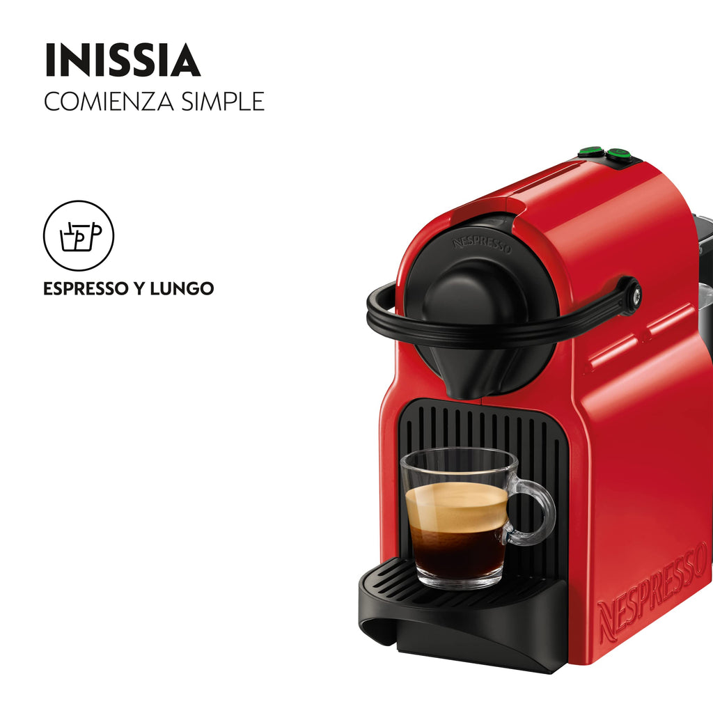 Inissia – Machine à Café à Capsules, Rouge Rubis